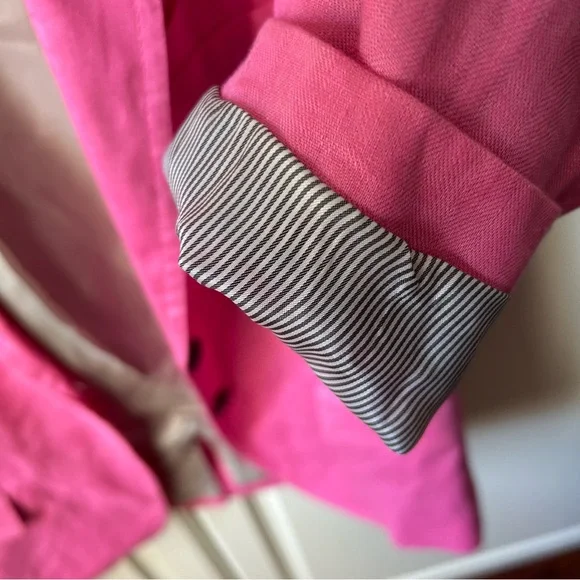J. Crew Schoolboy Pink Linen Blazer - Picture 4 of 7